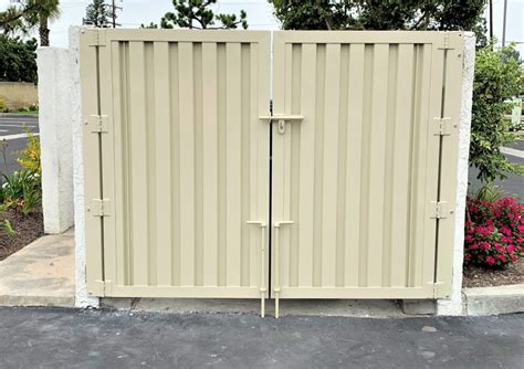 metal trash enclosure gates|trash enclosure gate details.